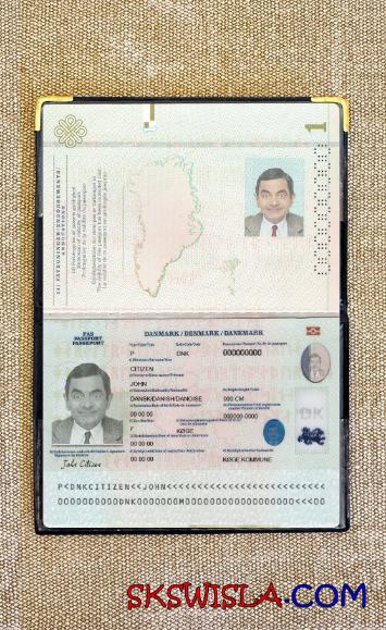 Dania paszport 2022-obecnie fotowygląd, skan i fotorealistyczny snapshot, 2 w 1